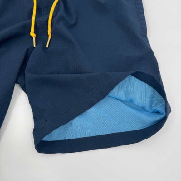 Five Four Swim Trunks Men 32 Blue Shorts Mesh Lined Elastic Drawstring Beach - Picture 8 of 15